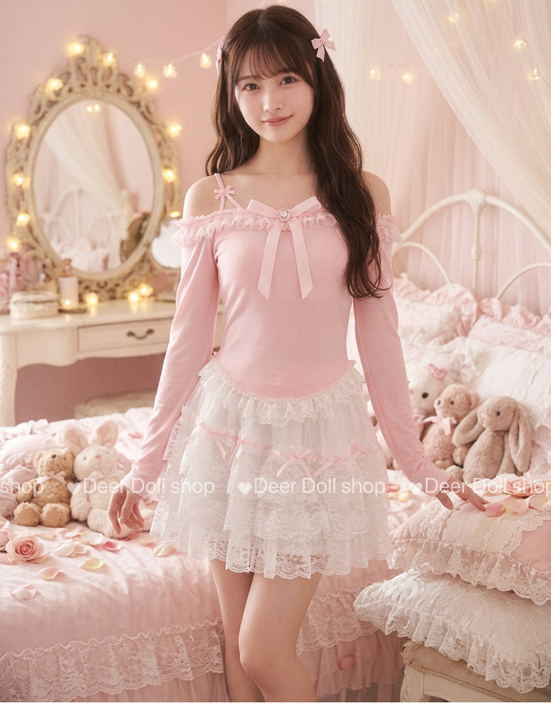 Coquette Balletcore Long Sleeve Top Coquette fashion 