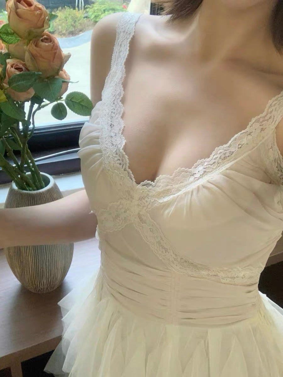 Angel Whispers Angelcore Coquette Dress
