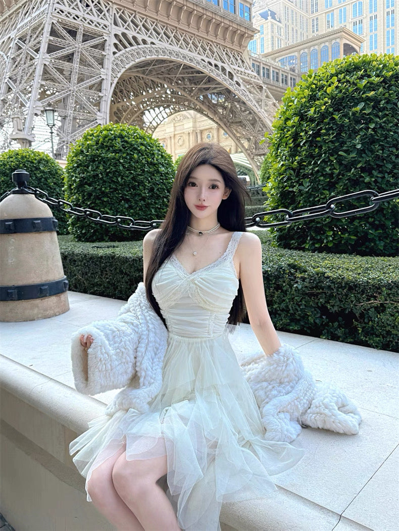 Angel Whispers Angelcore Coquette Dress