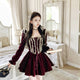 Desily Dark Romantic Goth Princess Dress