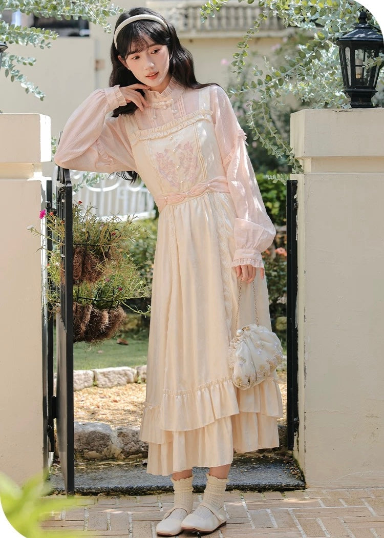 Twinkle Belle Romantic Royalcore Pinafore Princess Dress