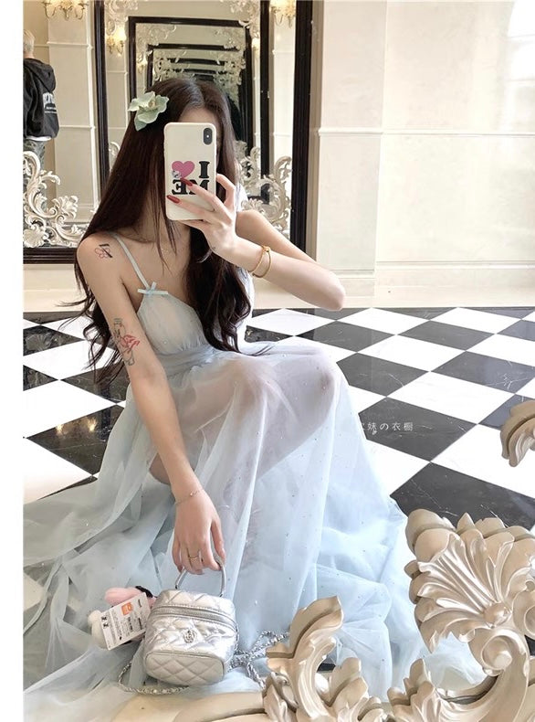 Iridia Light Blue Ethereal Fairy Dress