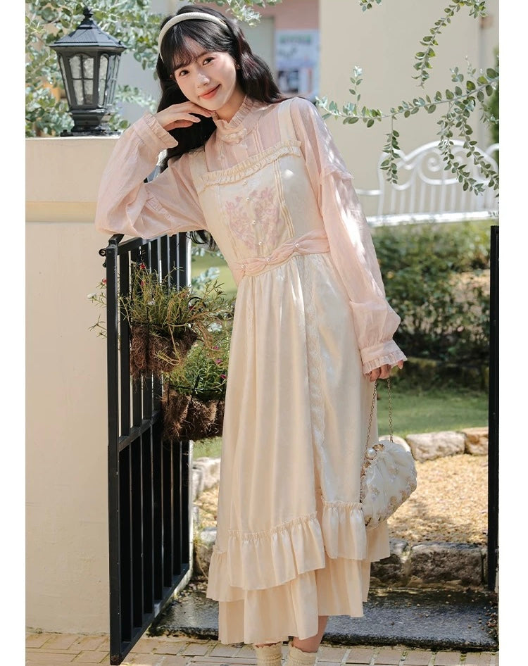 Twinkle Belle Romantic Royalcore Pinafore Princess Dress