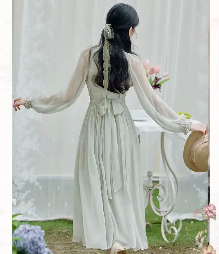 Nafia Pearl Beaded Romantic Princess Dress