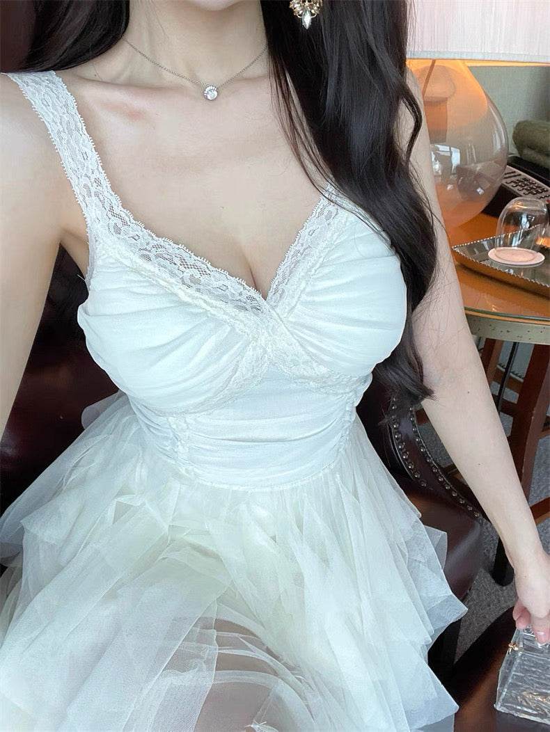 Angel Whispers Angelcore Coquette Dress