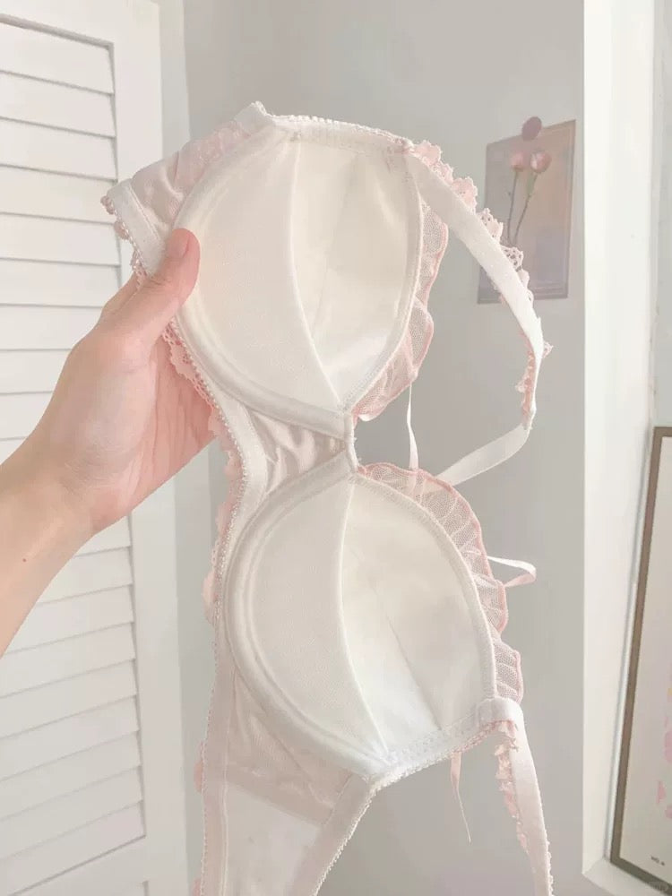 Soft Girl Lace Kawaii Princess Nymphet Lolita Lingerie Set