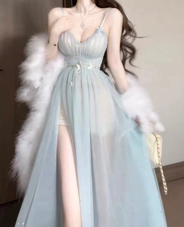 Iridia Light Blue Ethereal Fairy Dress