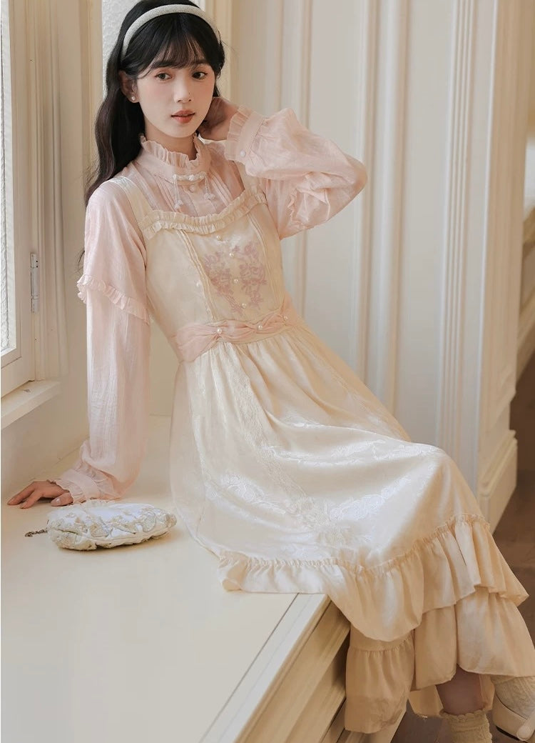 Twinkle Belle Romantic Royalcore Pinafore Princess Dress