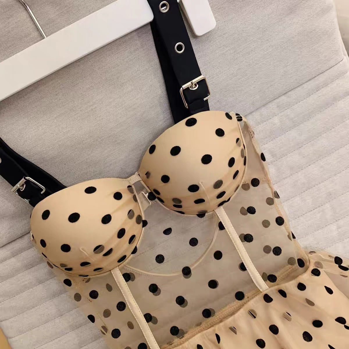 Eve Vintage-style Polka Dot Skirted Swimsuit Bathing Suit