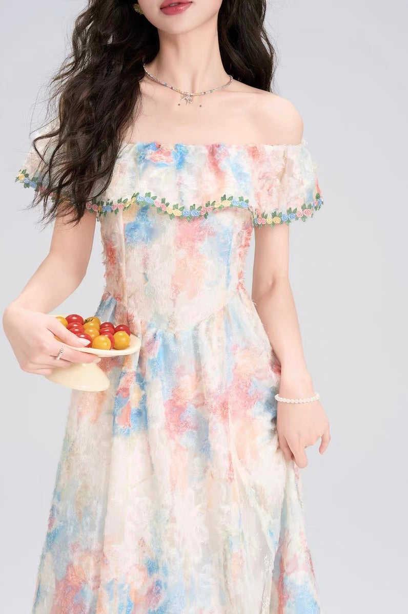 Pastel Garden Fairycore Princess Dress