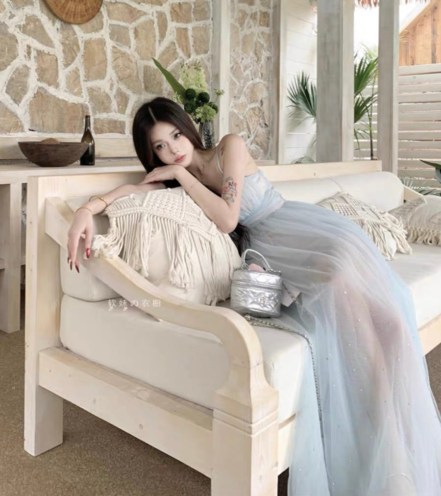 Iridia Light Blue Ethereal Fairy Dress