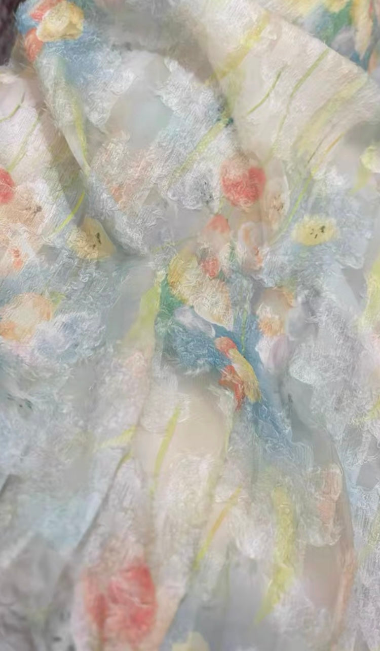 Pastel Garden Fairycore Princess Dress