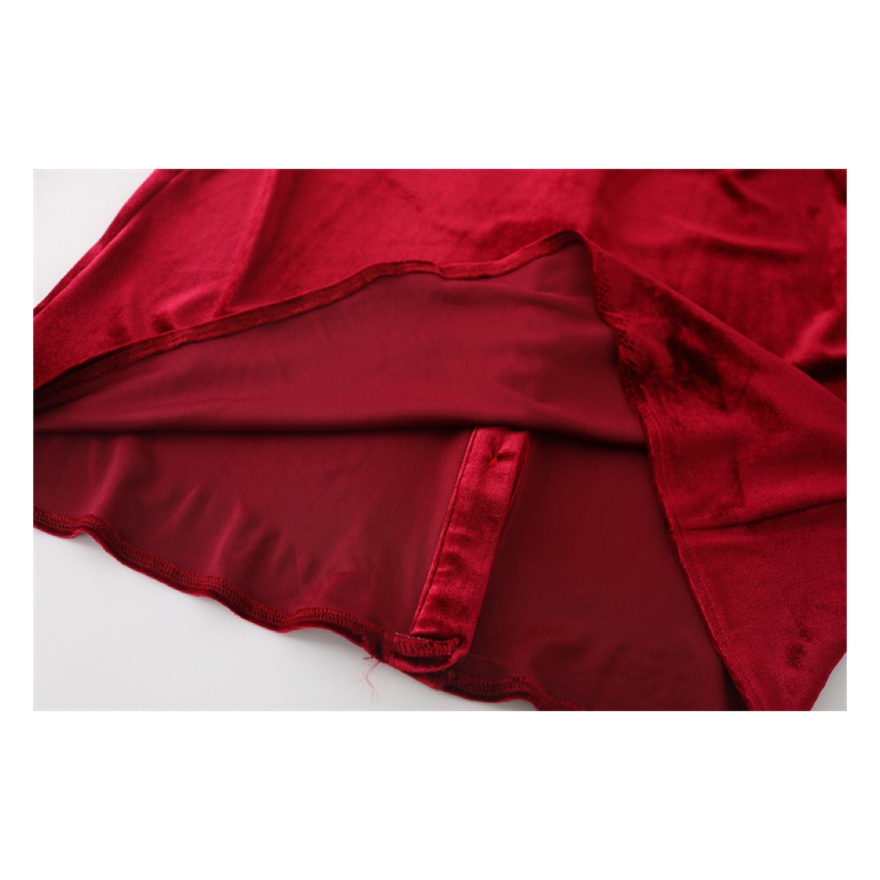 Ruby Victorian Burgundy-Red Velvet Shirt