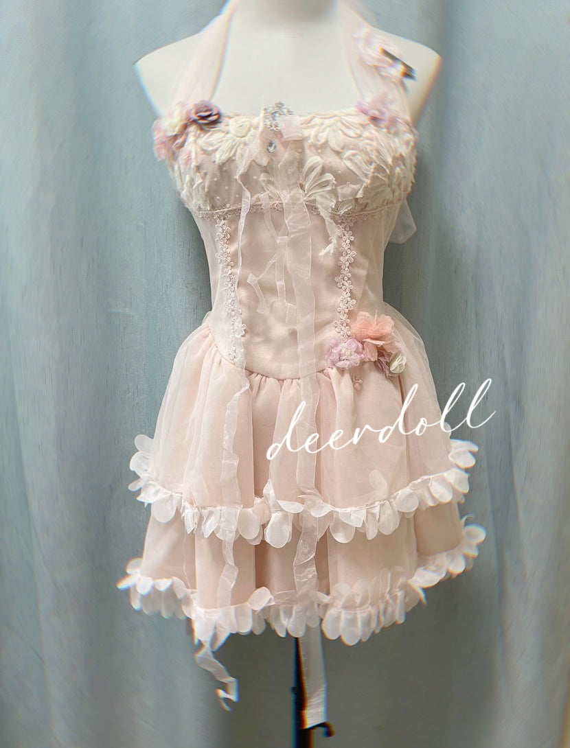 Petal Rays Balletcore Coquette Dress