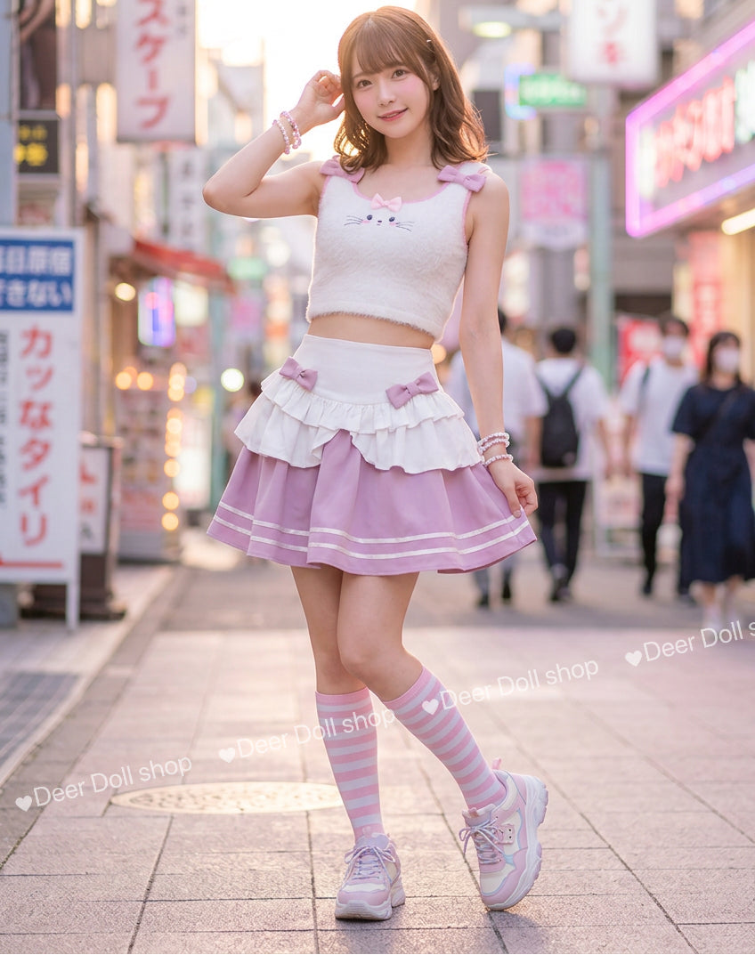 Kawaii Kitten 2-piece Kawaii Anime Set