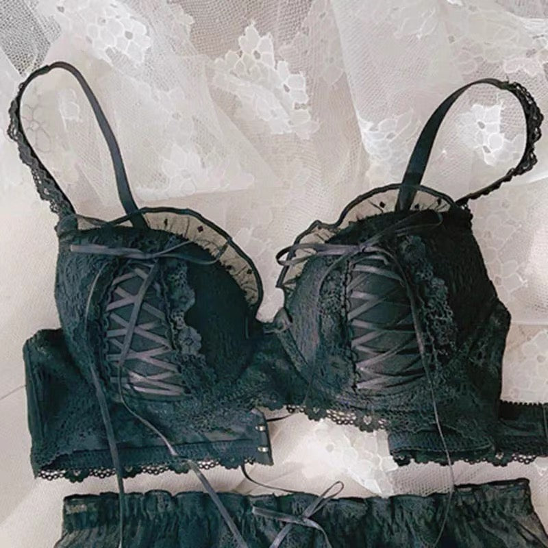 Soft Girl Lace Kawaii Princess Nymphet Lolita Lingerie Set