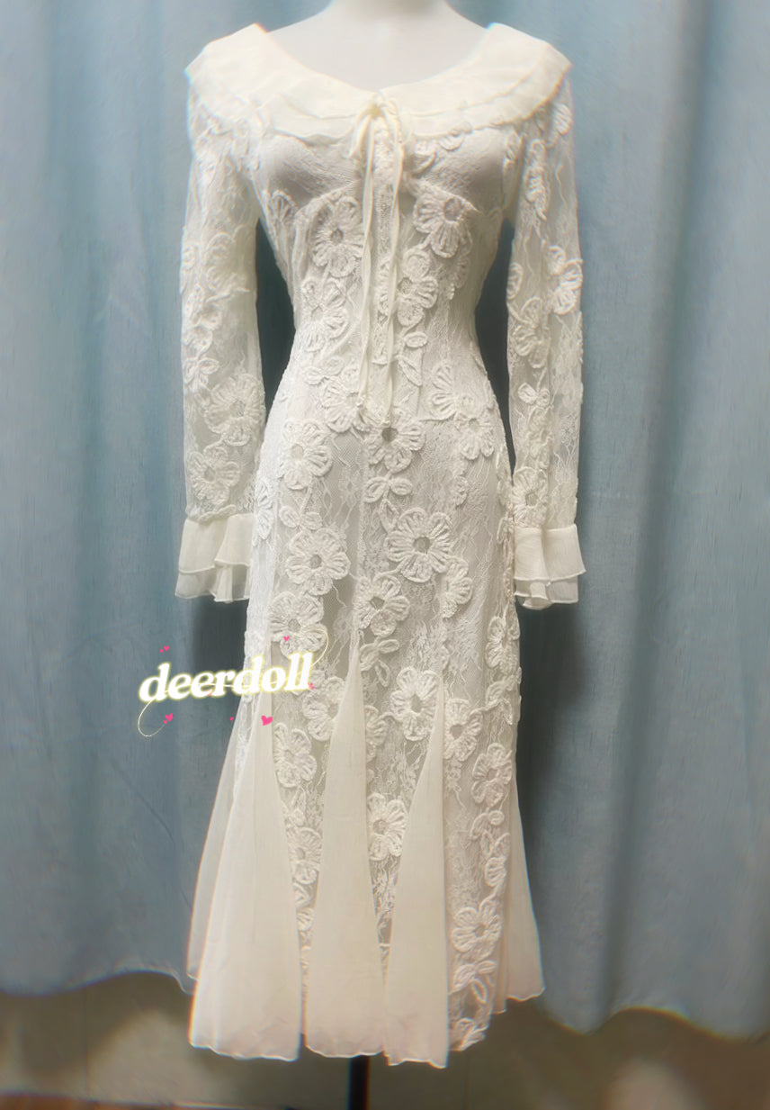 Eleonora Petal Lace Fairycore Dress