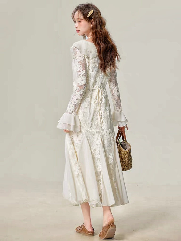 Eleonora Petal Lace Fairycore Dress