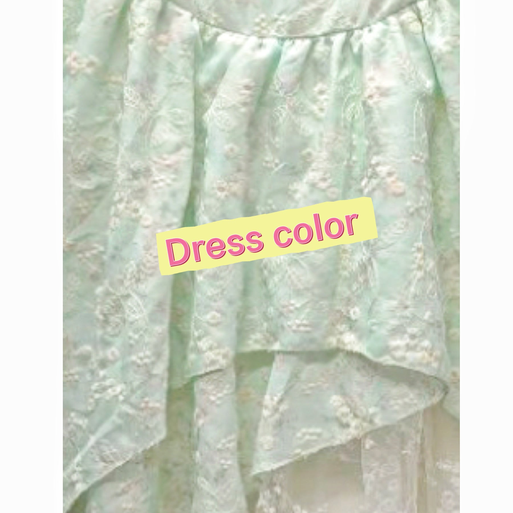 Mint Garden Rose Shabby Chic Coquette Dress