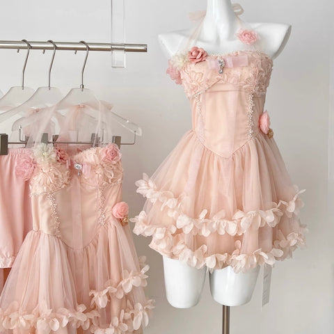 Petal Rays Balletcore Coquette Princess Dress