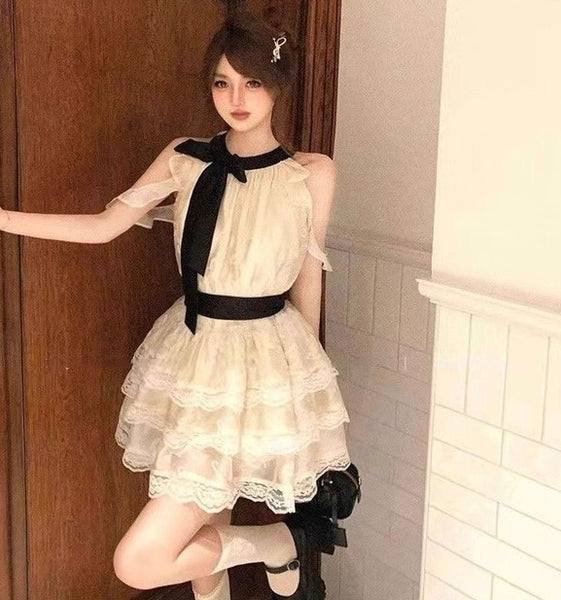 Sugarmoon Butterfly Lace Coquette Dress