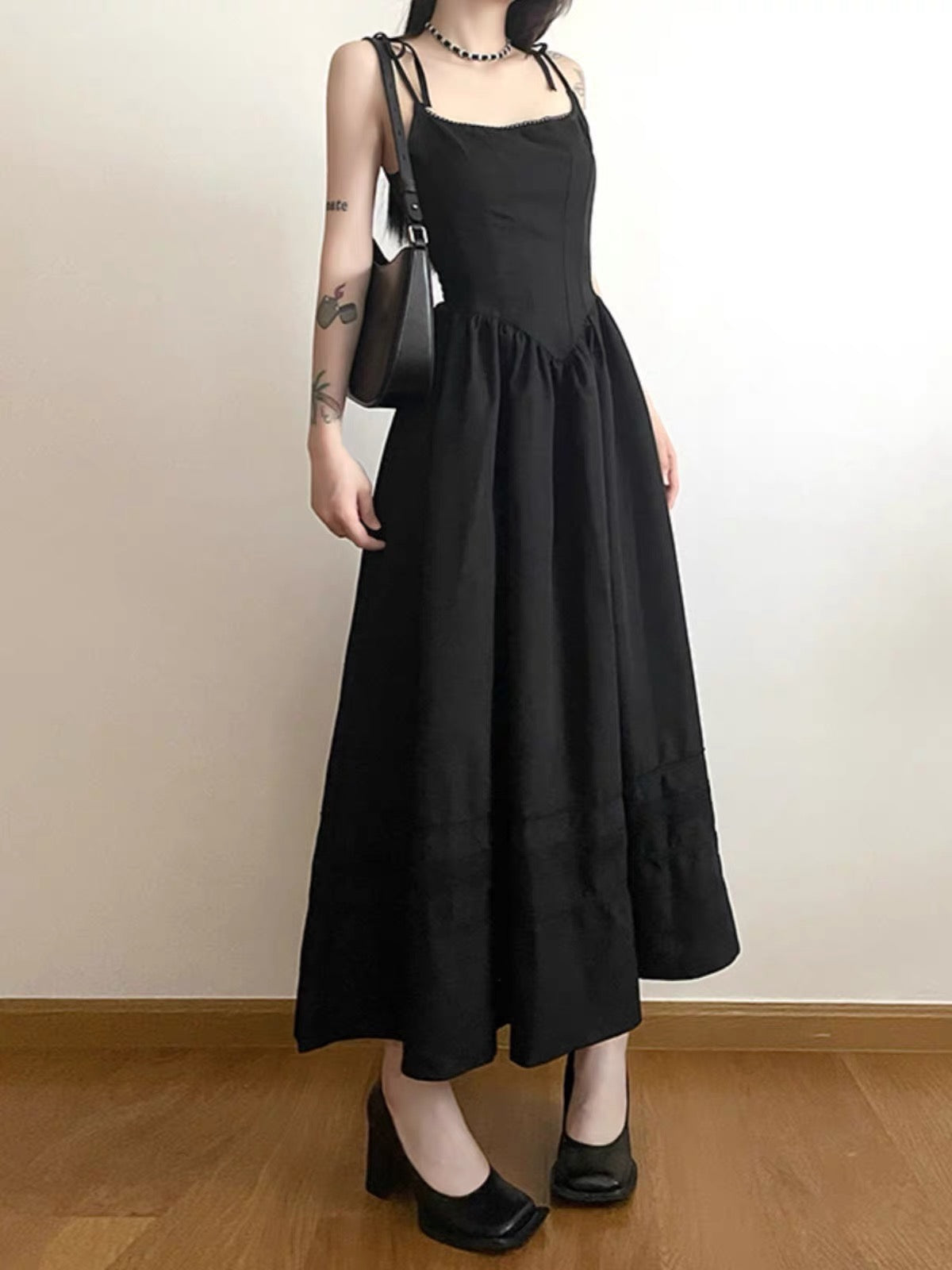 Unholy Sanctuary Romantic Goth Witchy Academia Dress