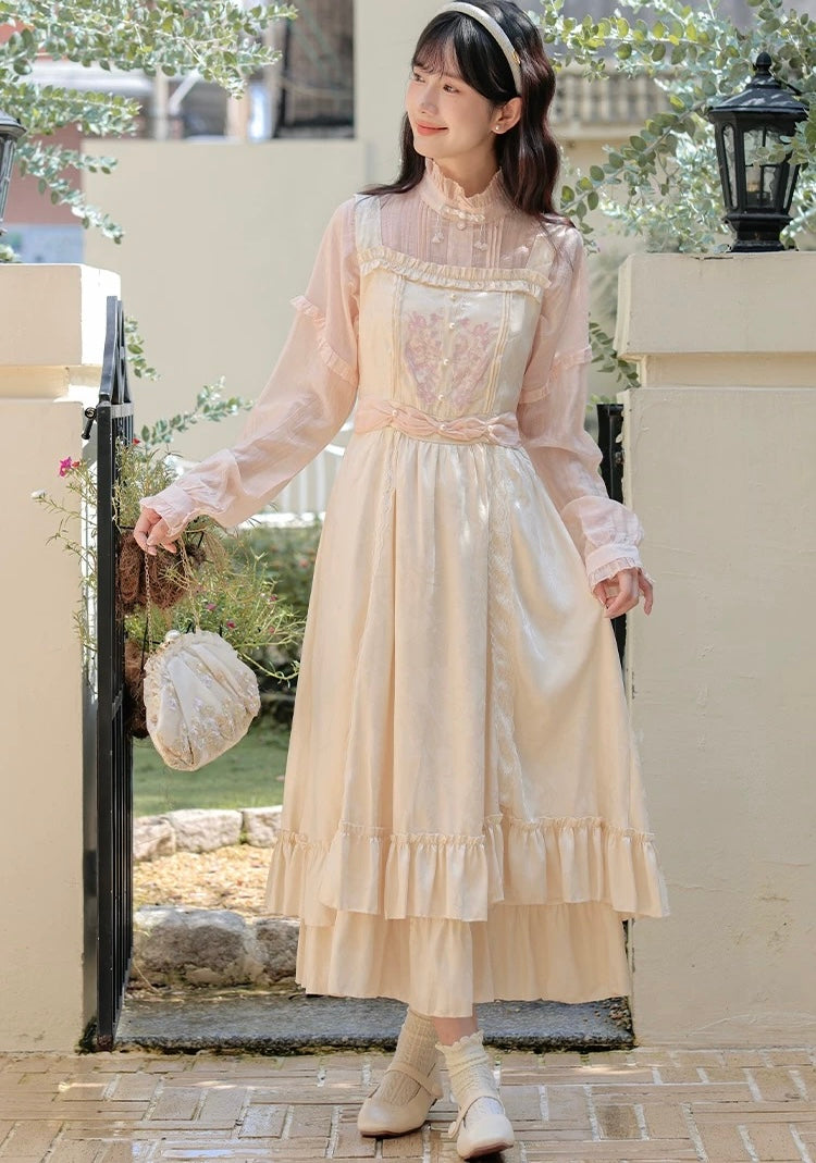 Twinkle Belle Romantic Royalcore Pinafore Princess Dress