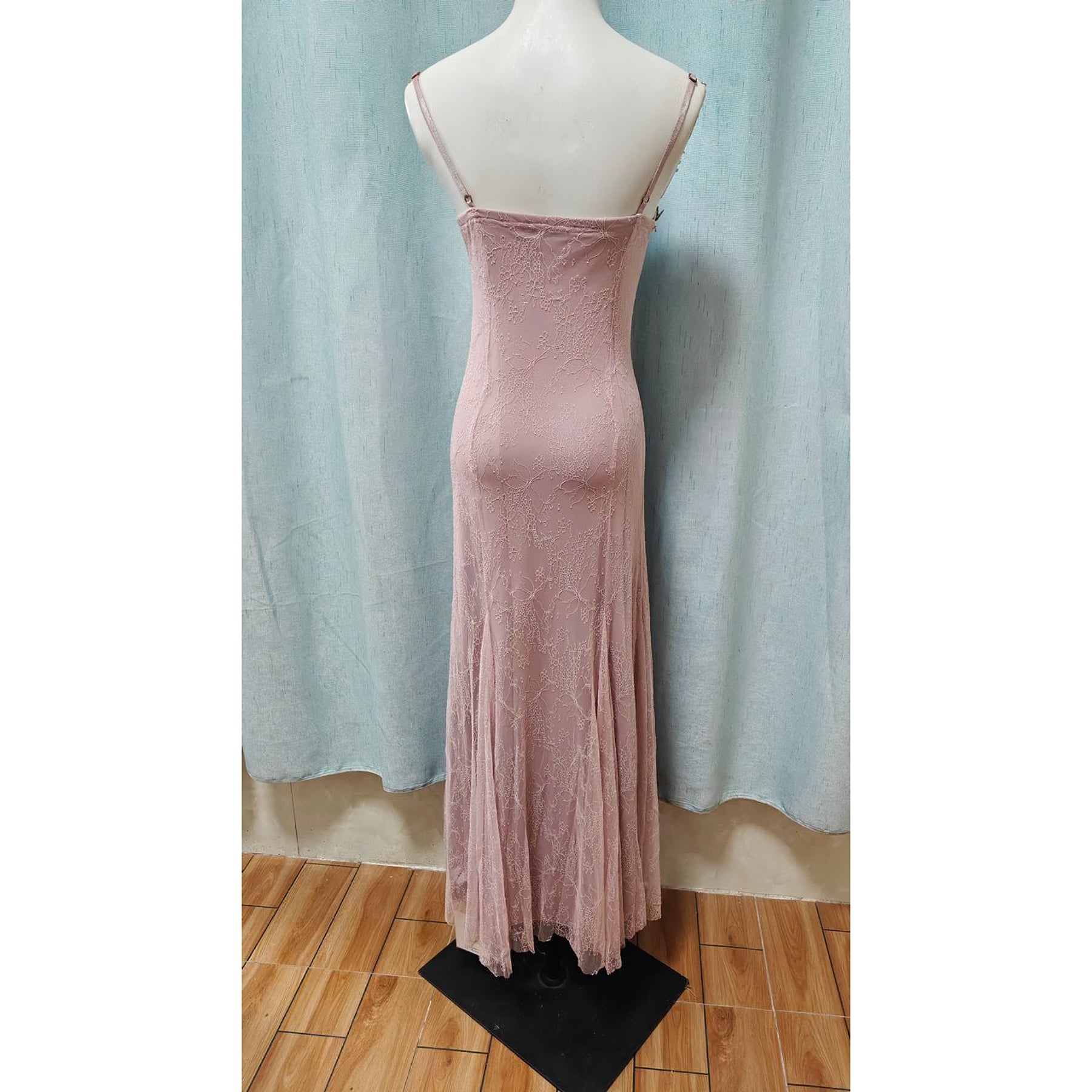 Mauve Flower-Applique Coquette Fairy Dress