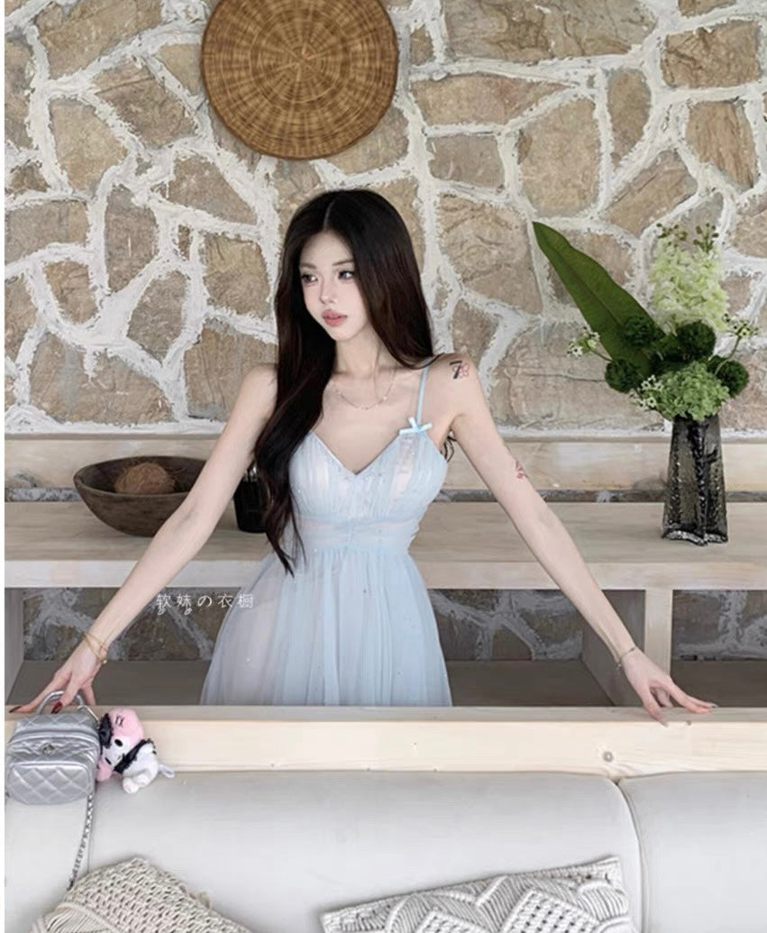 Iridia Light Blue Ethereal Fairy Dress