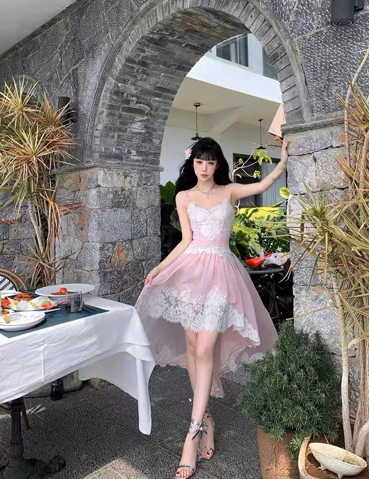 coquette lace dress Lace Coquette Princess Dress Fairycore Dress Coquette Fashion Aesthetic