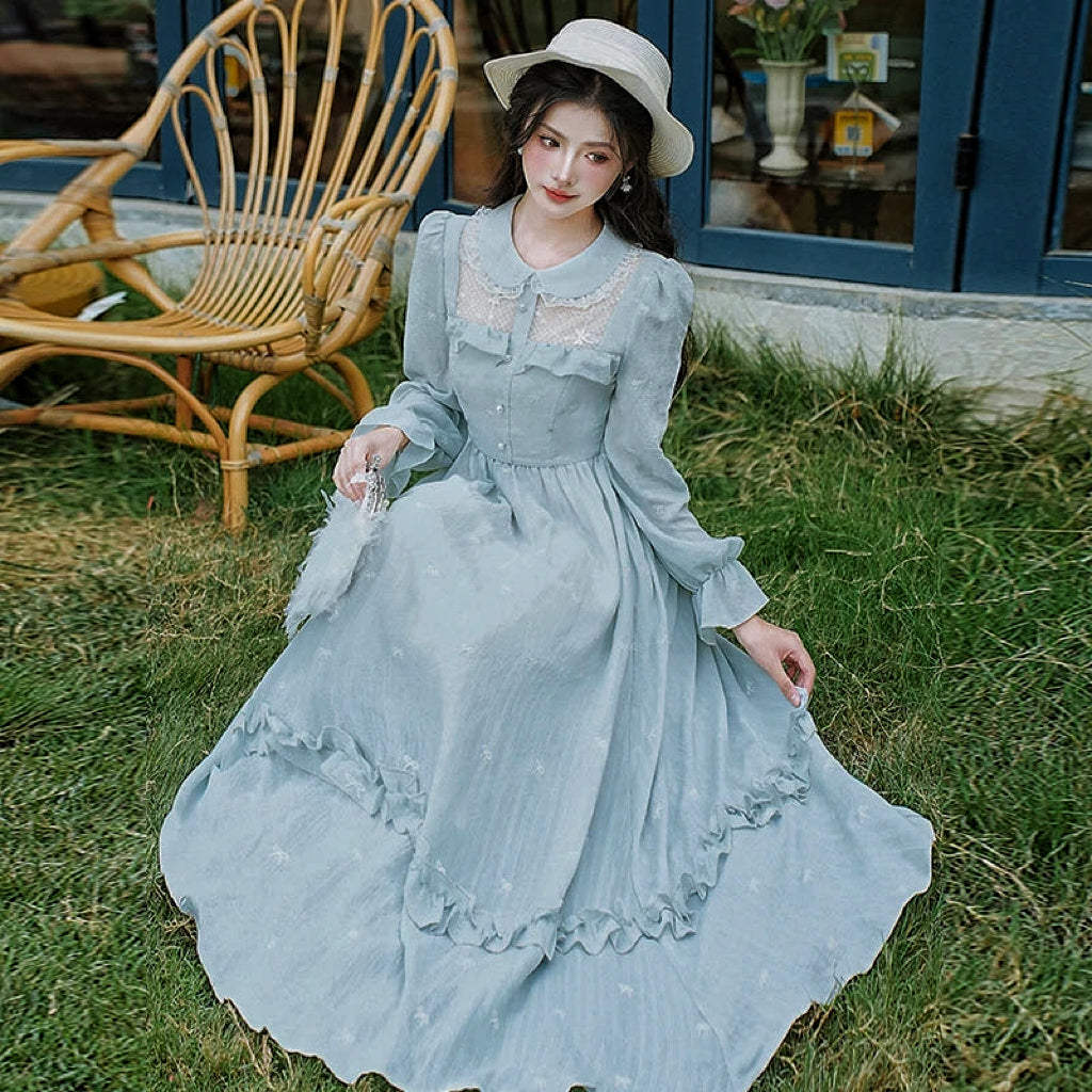 Light Blue Alice in wonderland Dress vintage light blue victorian dress Light Blue Alice in wonderland Dress vintage light blue victorian dress