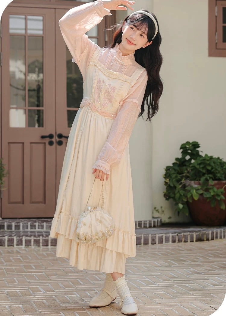 Twinkle Belle Romantic Royalcore Pinafore Princess Dress
