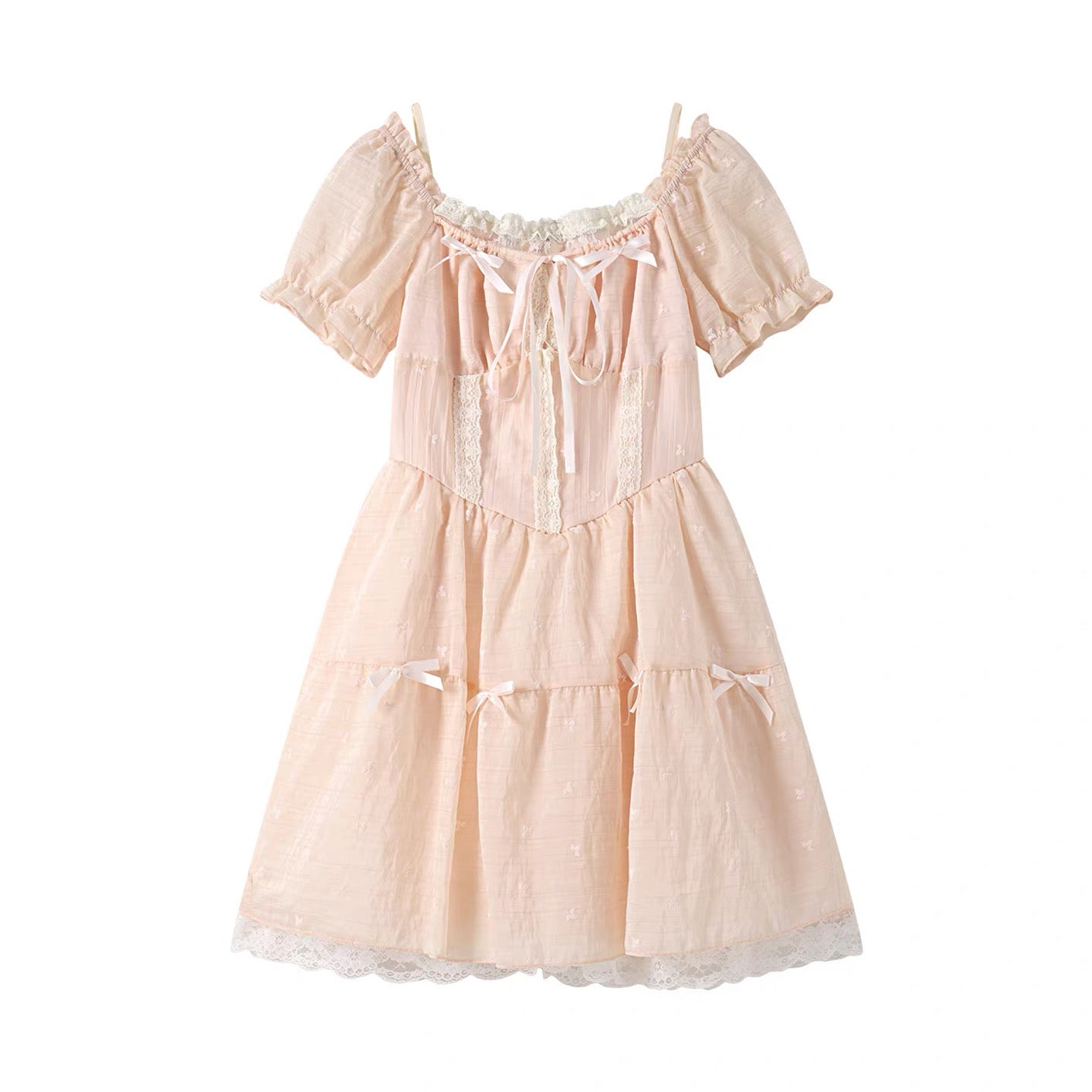Vanilla Glow Sweet Coquette Dress