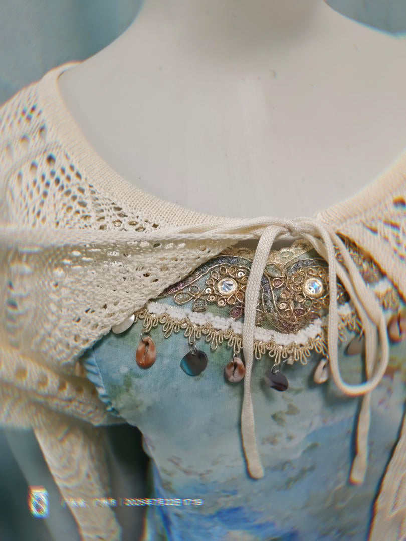 Sea Princess Mermaid Blue Royalcore Princess Dress