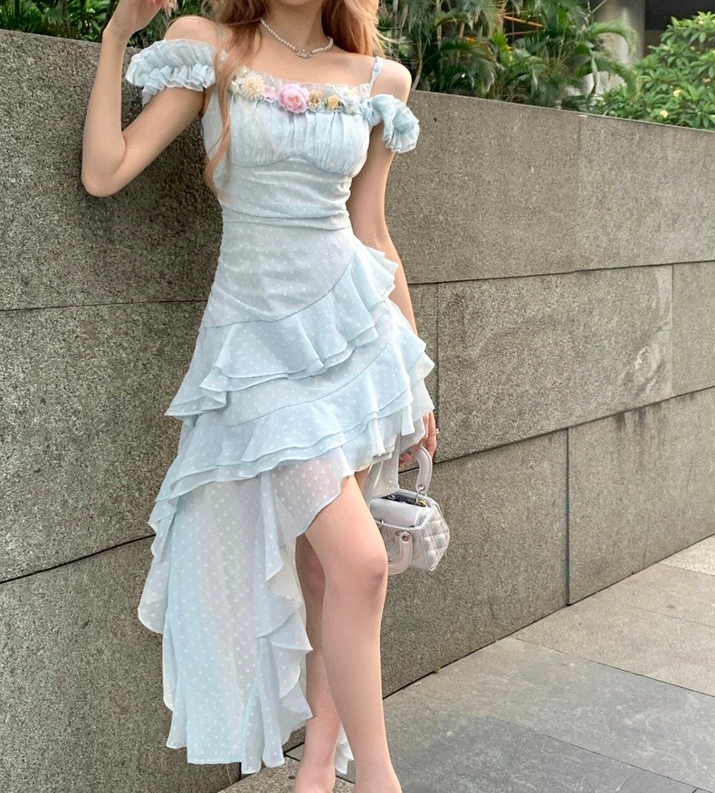 Heavenly Willow Fairycore Coquette Dress