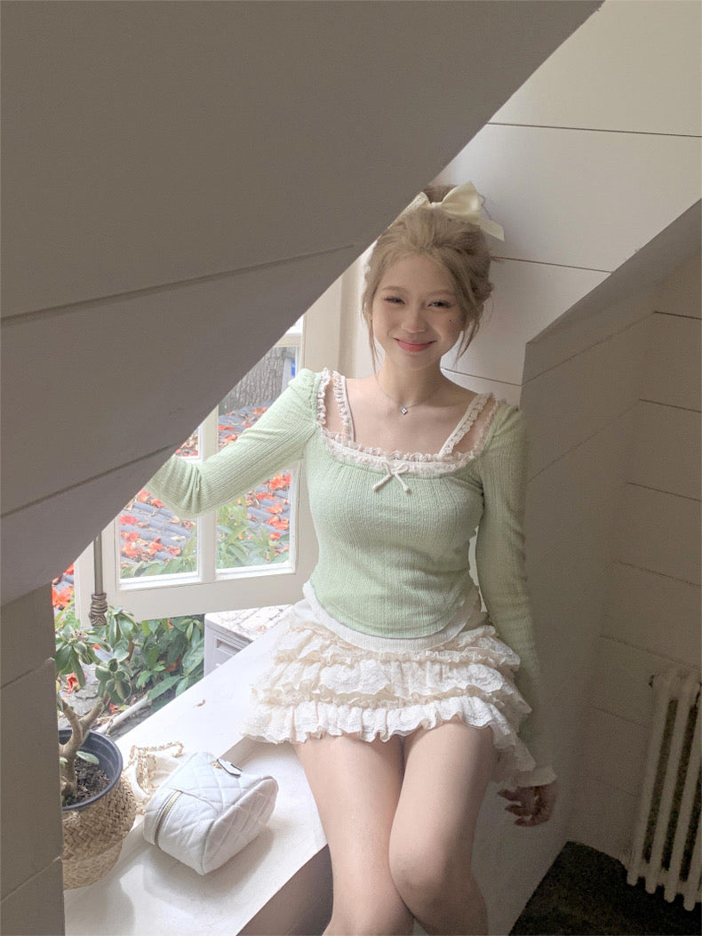 Fairycore Lace Corset - Streetwear Society Aesthetic Clothes
