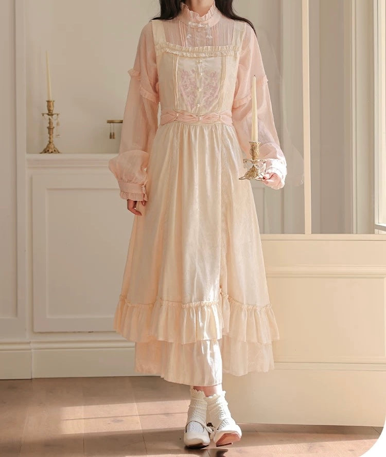 Twinkle Belle Romantic Royalcore Pinafore Princess Dress