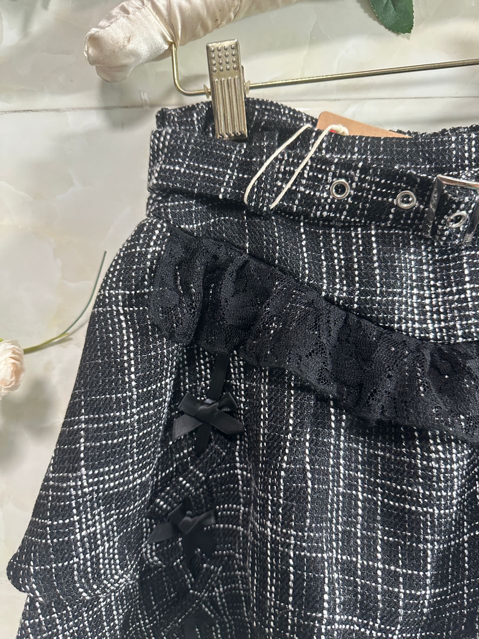 Karina Lace Ruffle Mini Skirt