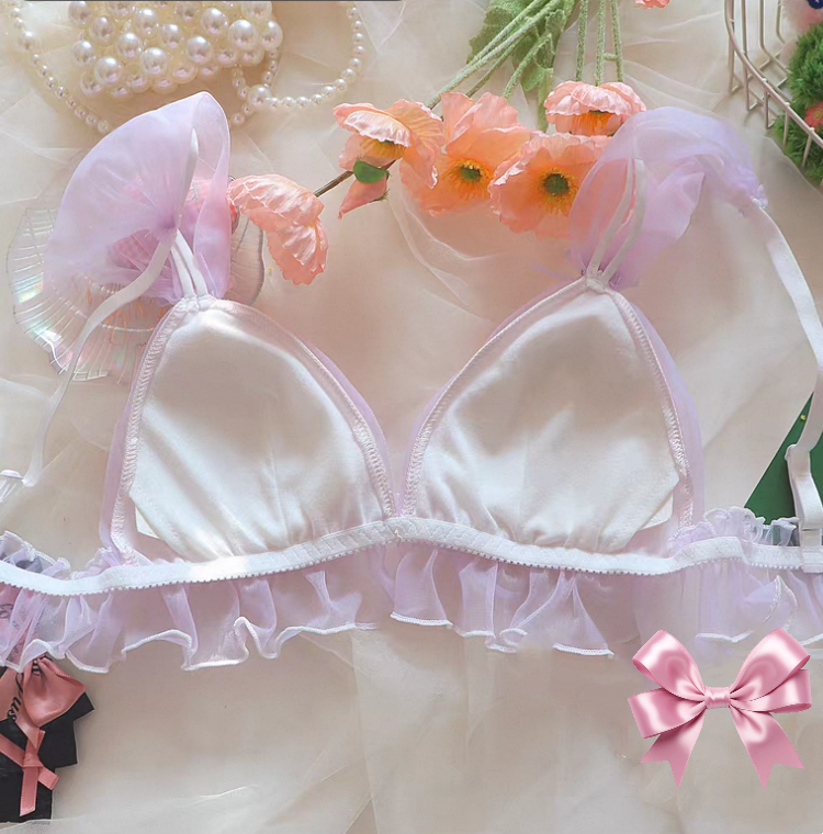 Soft Girl Dreamy Violet Fairycore Lingerie