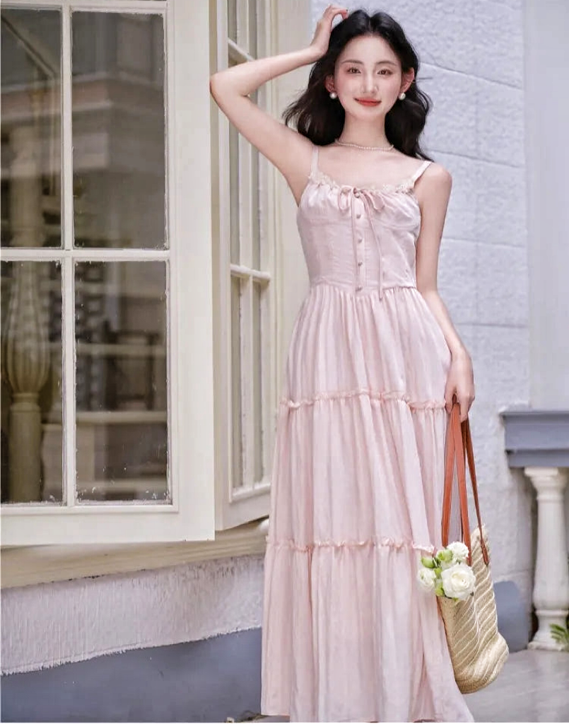 spring princess dress Girls Spring Birthday Princess Dress Flower Girl Party Dress Girls Prom Dress