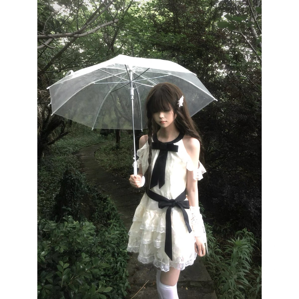 Sugarmoon Butterfly Lace Coquette Dress