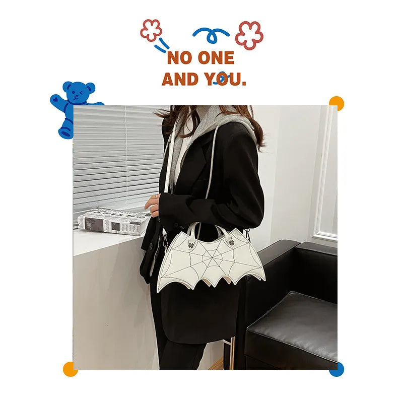 Spiderweb Bat Handbag Purse