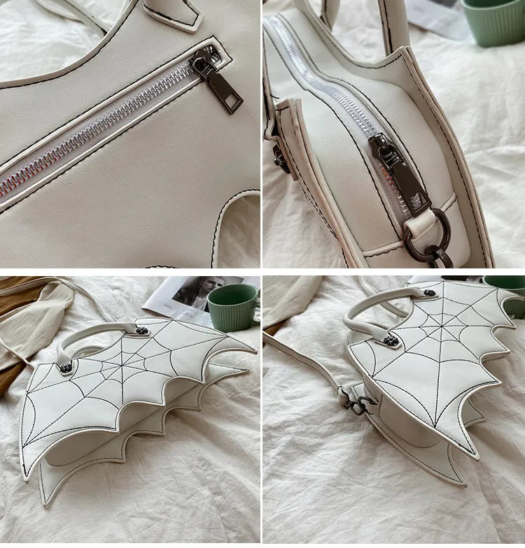 Spiderweb Bat Handbag Purse
