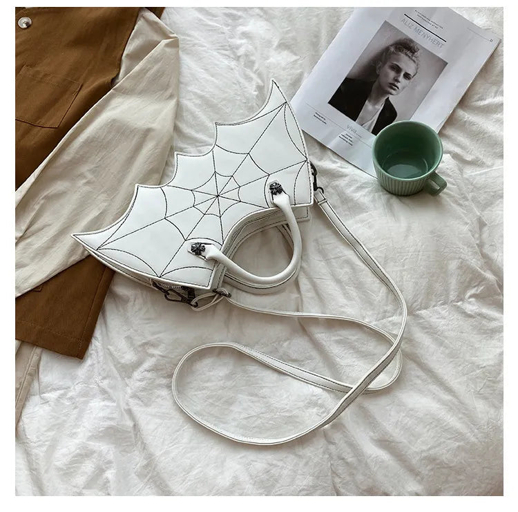 Spiderweb Bat Handbag Purse