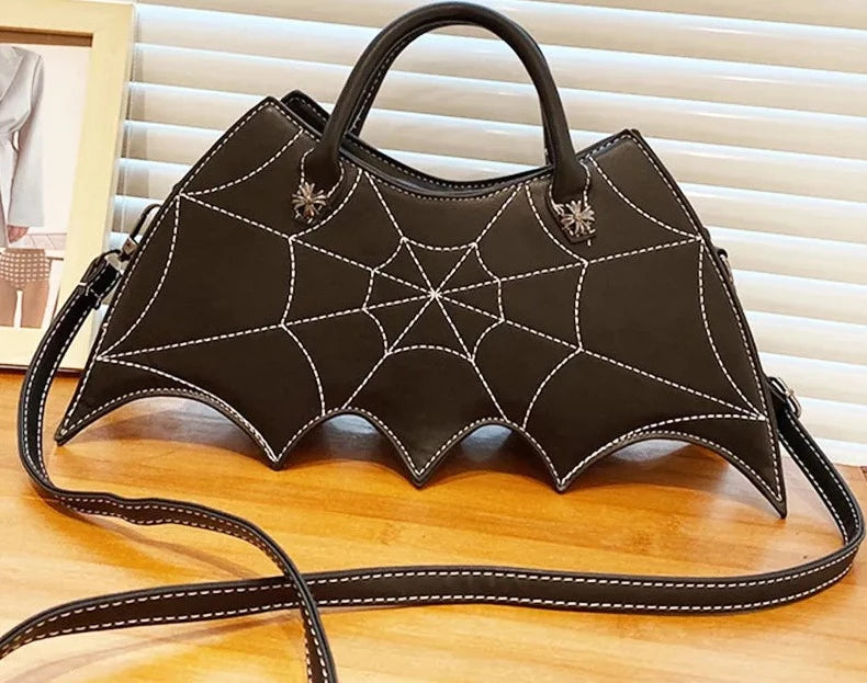 Spiderweb Bat Handbag Purse