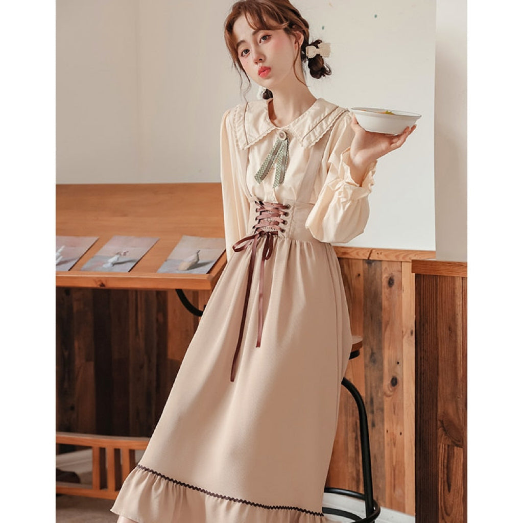 Elaine Light Academia Plaid 2-Piece Set