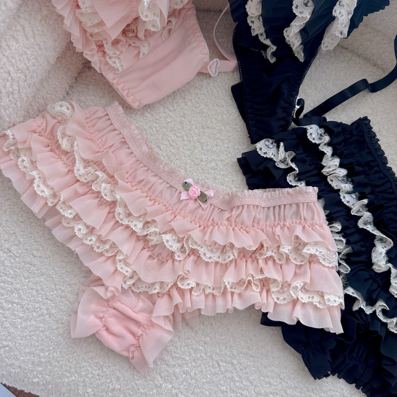 Lulu Coquette Ruffle Lingerie Set