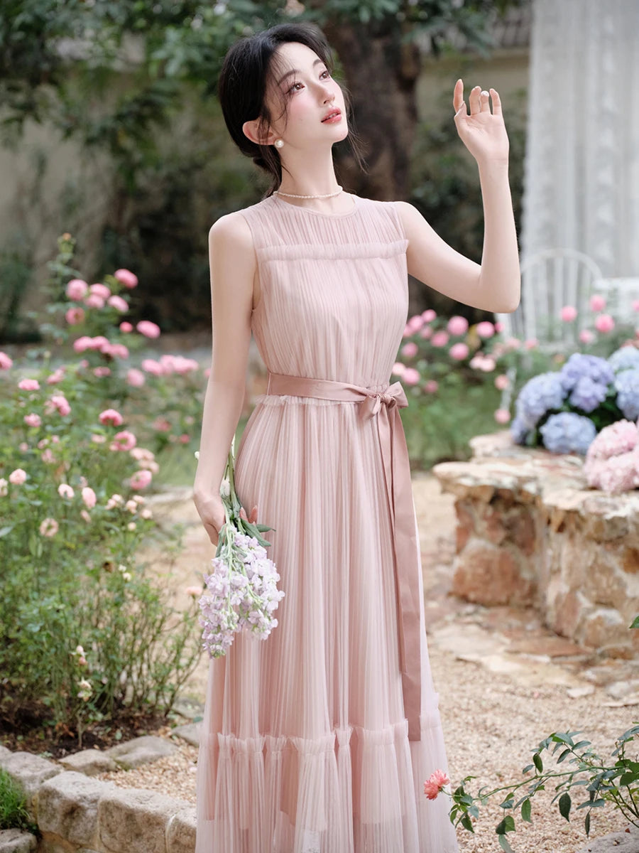 Blush Sakura Balletcore Ethereal Fairy Dress