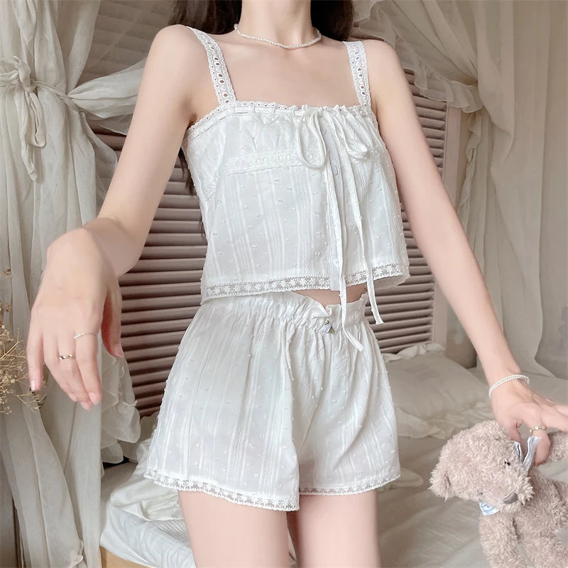 Lazy Morning Coquette Pajama Set