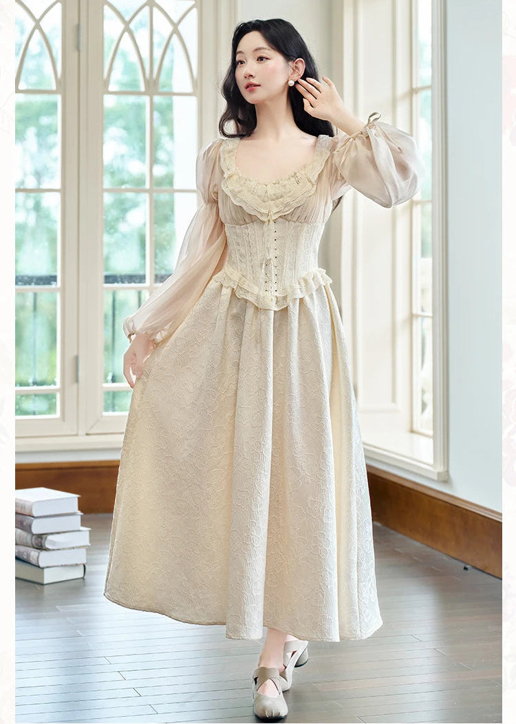 Aurora Romantic Royalcore Corset Dress